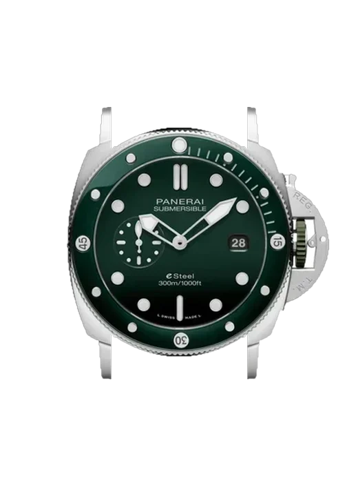Submersible PAM01287 con Cinturino Vitello Vintage Marrone — Patina Naturale