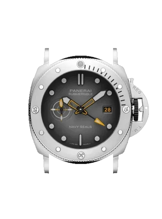 Submersible PAM01323 con Cinturino Vitello Vintage Marrone — Patina Naturale