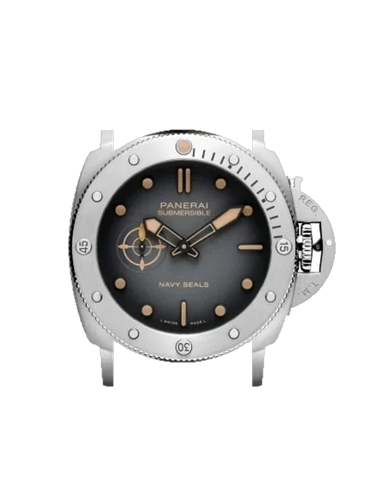 Submersible PAM01518 con Cinturino Vitello Vintage Marrone — Patina Naturale