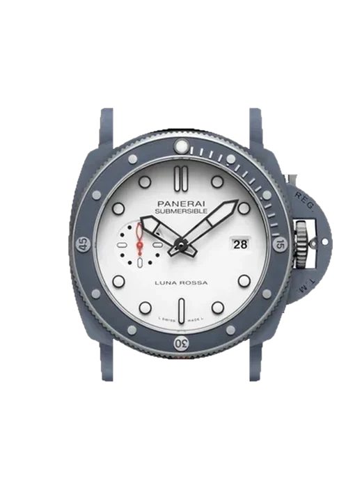 Submersible PAM01543 con Cinturino Pelle Driver Nero e Blu