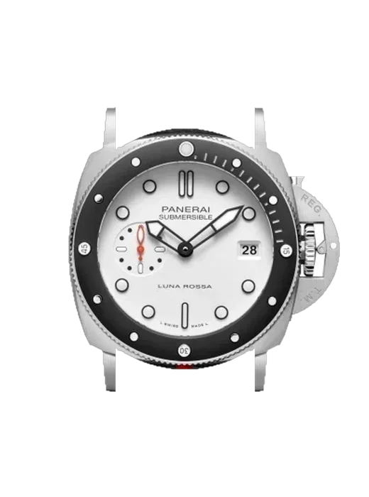 Submersible PAM01579 con Cinturino Vitello Vintage Marrone — Patina Naturale