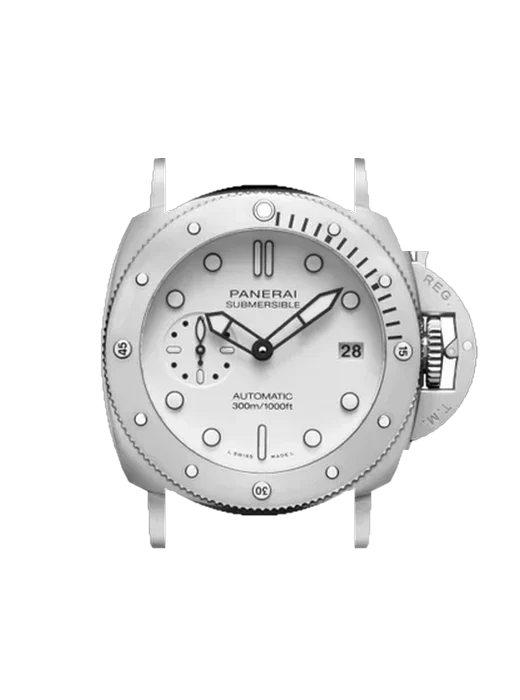 Submersible PAM02223 con Cinturino Vitello Vintage Marrone — Patina Naturale