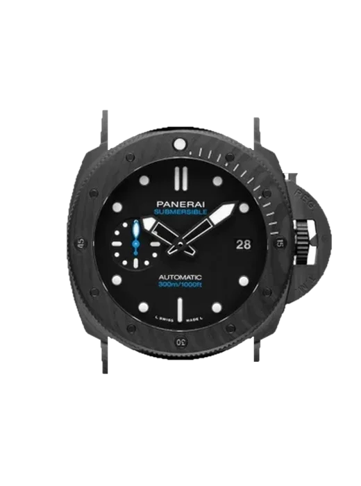 Submersible PAM02231 con Cinturino Vitello Vintage Marrone — Patina Naturale