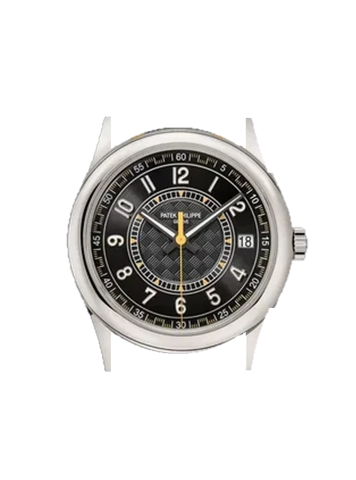 Calatrava 6007G-001 with Black Nubuck Alligator Strap with Hand-Stitched Tone-on-Tone Stitching
