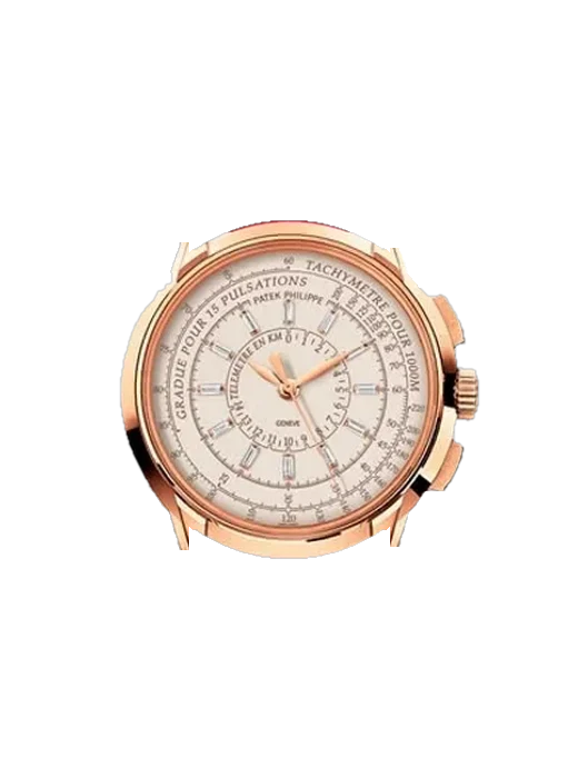 Complications 4675R-001 mit Alligator-Nubuk-Armband Schwarz mit Ton-in-Ton-Naht, handgenäht
