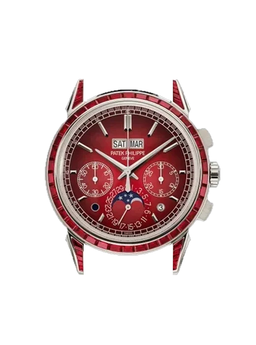 Grand Complications 5271/12P-010 con Correa de piel de cocodrilo en nubuck negro con costuras a juego cosidas a mano