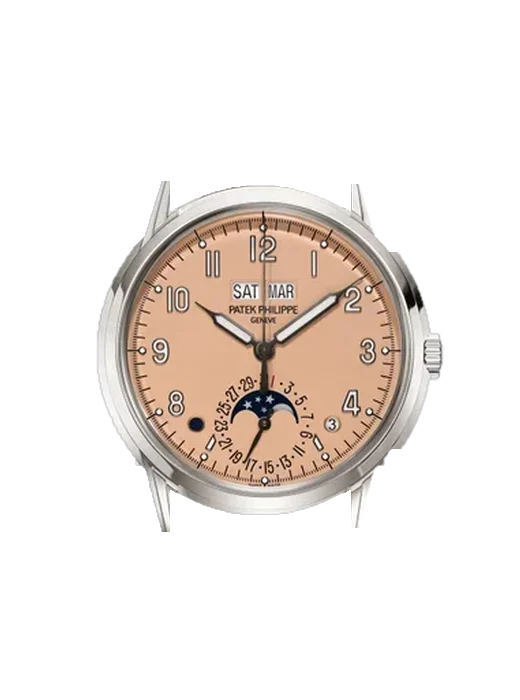 Grand Complications 5320G-011 mit Alligator-Nubuk-Armband Schwarz mit Ton-in-Ton-Naht, handgenäht