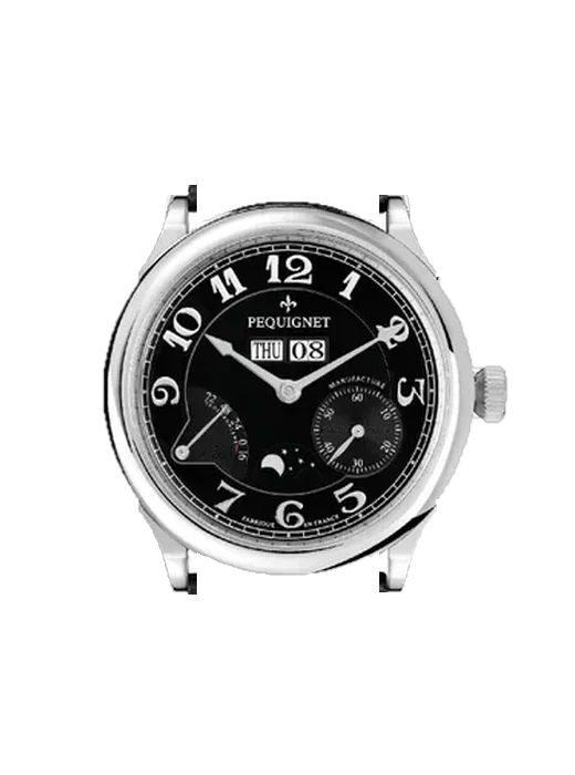 Paris Royal 9007443CN avec Bracelet de montre en cuir de veau vintage marron — Patine naturelle