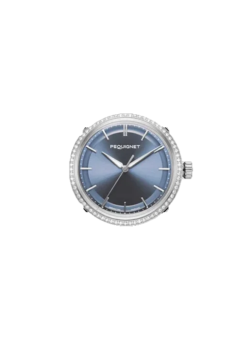 Royale Royale Paris watch - 36mm - bezel with diamonds avec Bracelet de montre en cuir de veau vintage marron — Patine naturelle