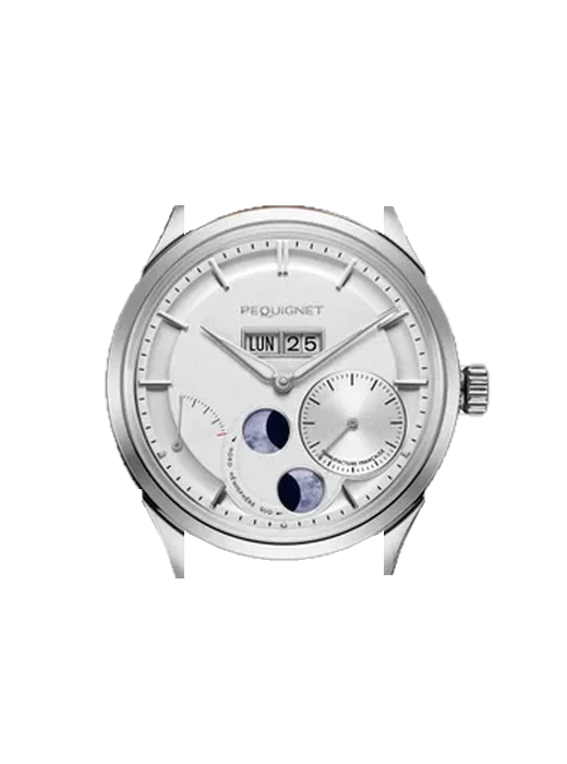 Royale Royale Paris watch, large date and moon phase - 39,5 mm avec Bracelet Grand Cavalier Cuir Orange