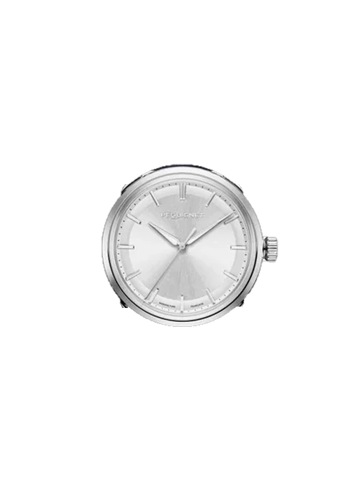 Royale Royale Paris watch - opaline dial - 36 mm avec Bracelet de montre en cuir de veau vintage marron — Patine naturelle