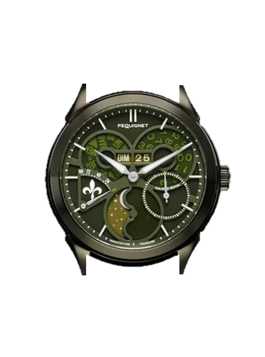 Royale Royale Saphir Jade Green Watch - Limited Edition con Cinturino Ibrido Alligatore e Caucciù Blu