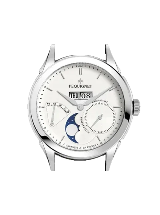 Rue Royale 9010433CN avec Bracelet de montre en cuir de veau vintage marron — Patine naturelle