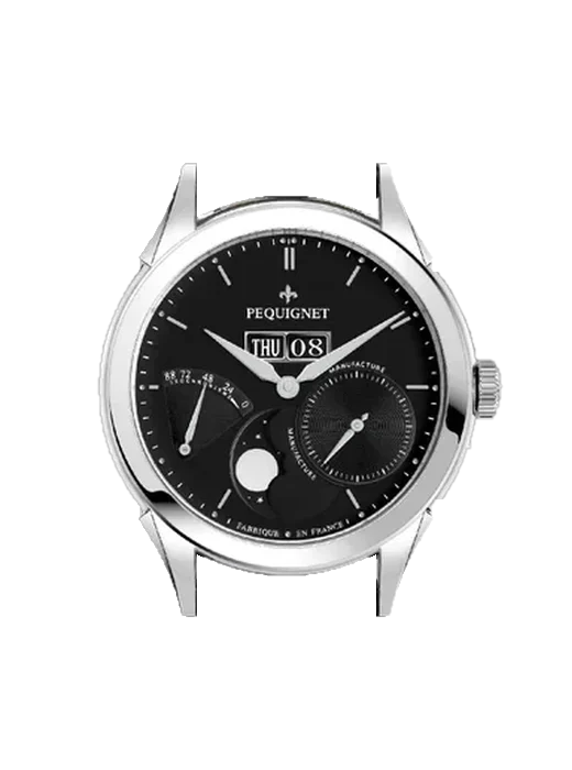 Rue Royale 9010443CN avec Bracelet de montre en cuir de veau vintage marron — Patine naturelle