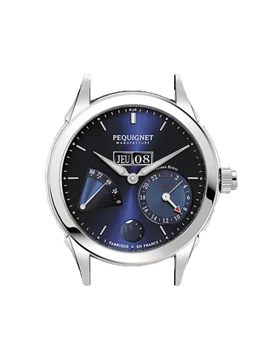 Rue Royale 9010973CB avec Bracelet de montre en cuir de veau vintage marron — Patine naturelle