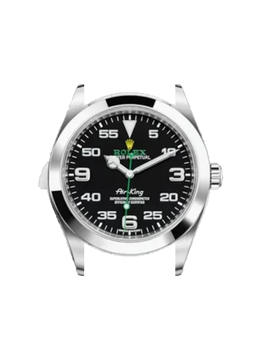 Air-King 116900 con Cinturino Grand Cavalier Cuir Arancione