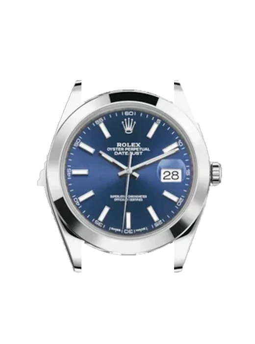 Datejust 41 126300-0002 with Grand Cavalier Leather Strap Orange
