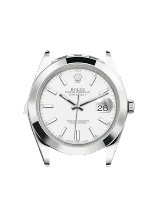 Datejust 41 126300-0006 mit Grand Cavalier Cuir Armband Orange