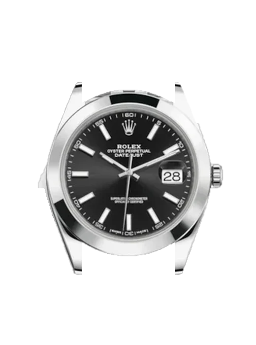 Datejust 41 126300-0012 with Grand Cavalier Leather Strap Orange