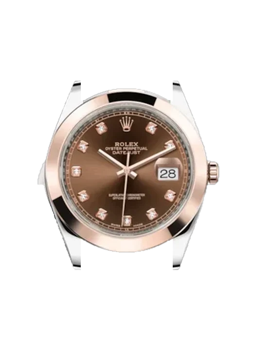Datejust 41 126301-0003 with Grand Cavalier Leather Strap Orange