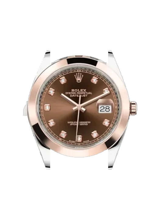 Datejust 41 126301-0004 avec Bracelet Grand Cavalier Cuir Orange