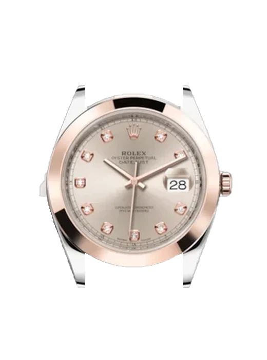 Datejust 41 126301-0007 avec Bracelet Grand Cavalier Cuir Orange