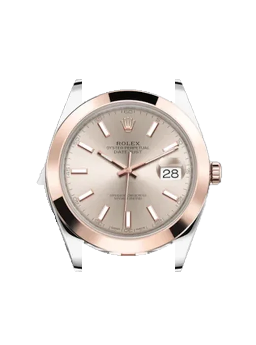 Datejust 41 126301-0010 avec Bracelet Grand Cavalier Cuir Orange