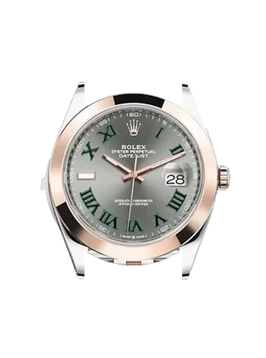 Datejust 41 126301-0016 avec Bracelet Grand Cavalier Cuir Orange