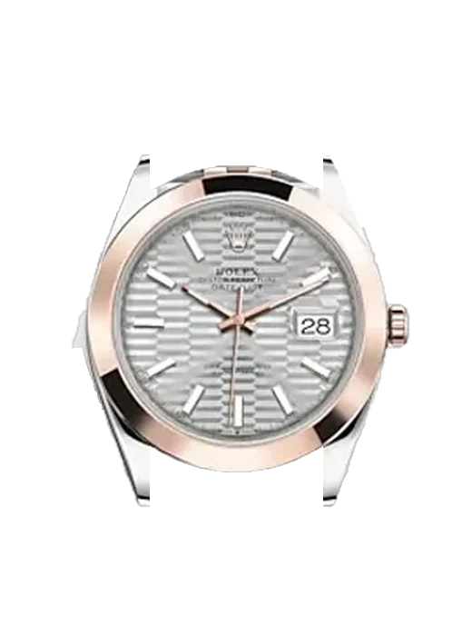 Datejust 41 126301-0018 mit Grand Cavalier Cuir Armband Orange
