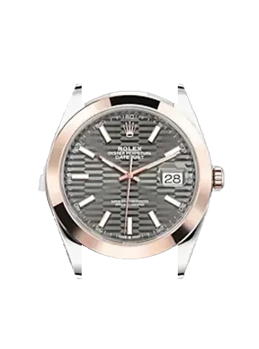 Datejust 41 126301-0019 avec Bracelet Grand Cavalier Cuir Orange