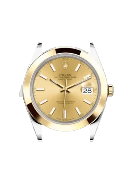 Datejust 41 126303-0009 avec Bracelet Grand Cavalier Cuir Orange