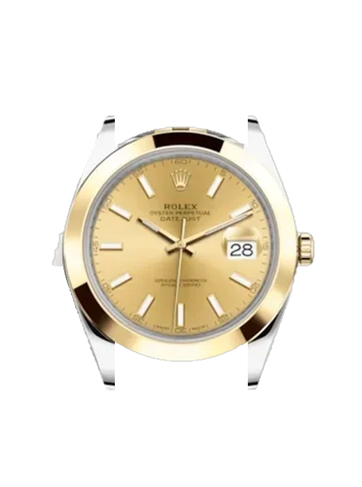 Datejust 41 126303-0010 avec Bracelet Grand Cavalier Cuir Orange