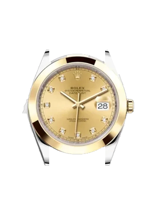 Datejust 41 126303-0011 avec Bracelet Grand Cavalier Cuir Orange