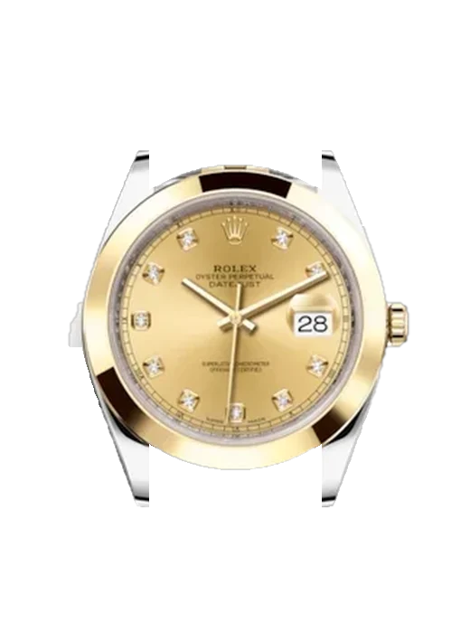 Datejust 41 126303-0012 with Grand Cavalier Leather Strap Orange