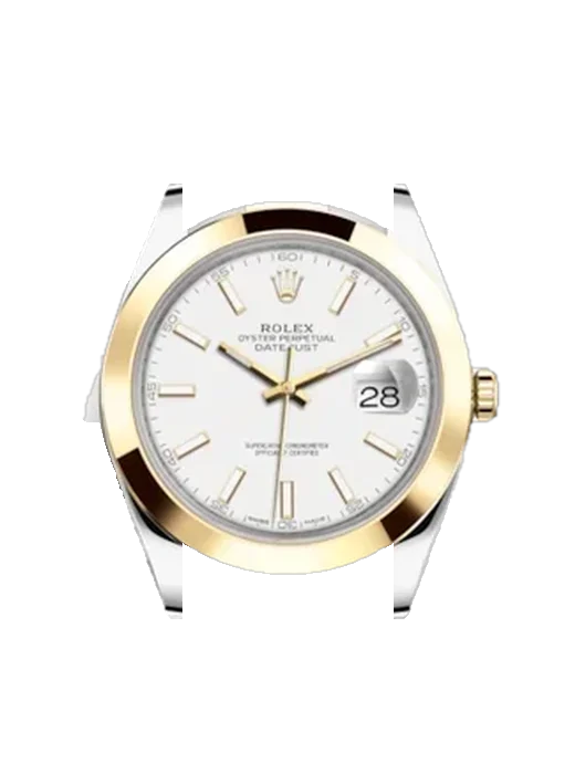Datejust 41 126303-0015 con Correa Grand Cavalier de cuero naranja