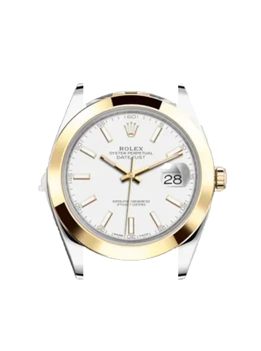 Datejust 41 126303-0016 with Grand Cavalier Leather Strap Orange