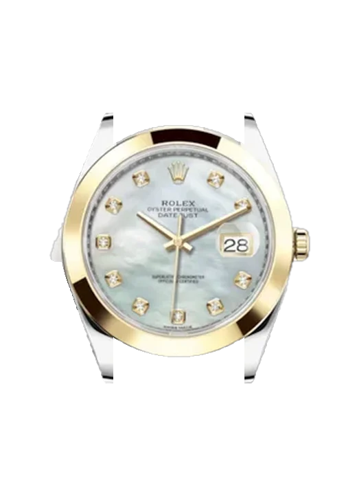 Datejust 41 126303-0017 avec Bracelet Grand Cavalier Cuir Orange