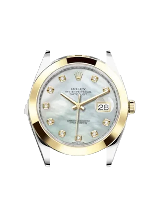 Datejust 41 126303-0018 con Correa Grand Cavalier de cuero naranja