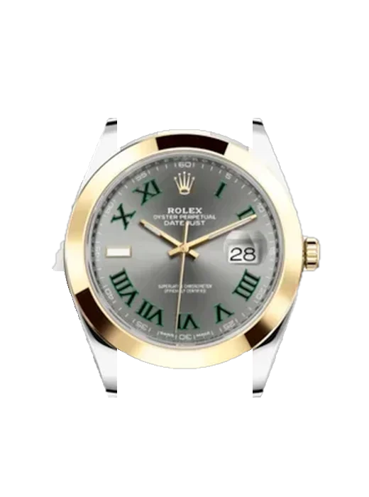 Datejust 41 126303-0019 con Correa Grand Cavalier de cuero naranja
