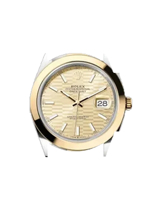 Datejust 41 126303-0021 avec Bracelet Grand Cavalier Cuir Orange