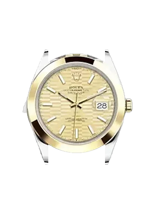 Datejust 41 126303-0022 avec Bracelet Grand Cavalier Cuir Orange