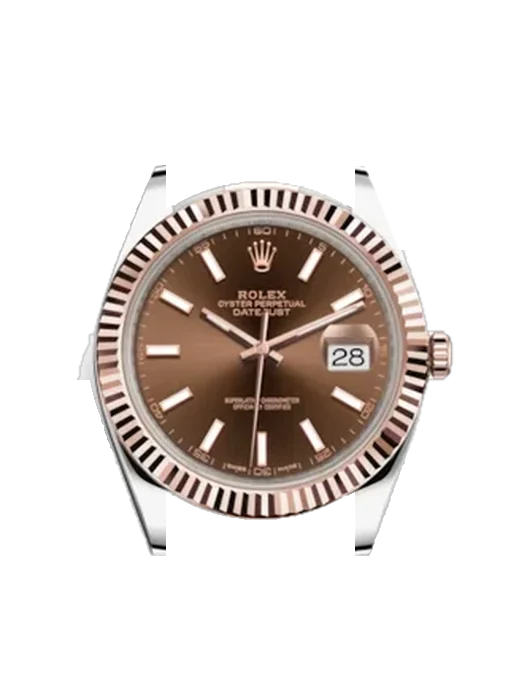 Datejust 41 126331-0001 avec Bracelet Grand Cavalier Cuir Orange