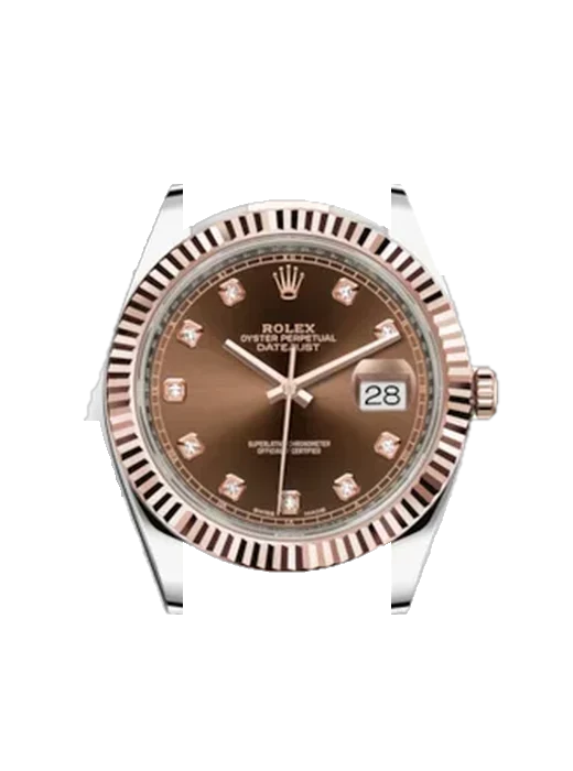 Datejust 41 126331-0003 avec Bracelet Grand Cavalier Cuir Orange