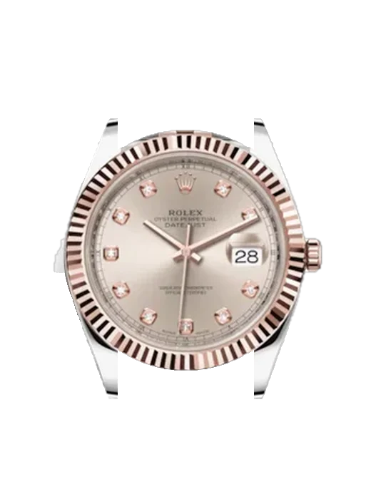 Datejust 41 126331-0008 avec Bracelet Grand Cavalier Cuir Orange