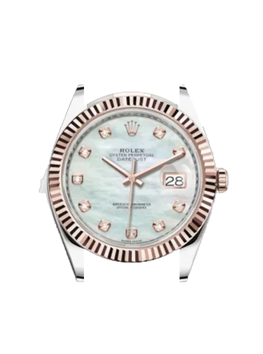 Datejust 41 126331-0013 with Grand Cavalier Leather Strap Orange