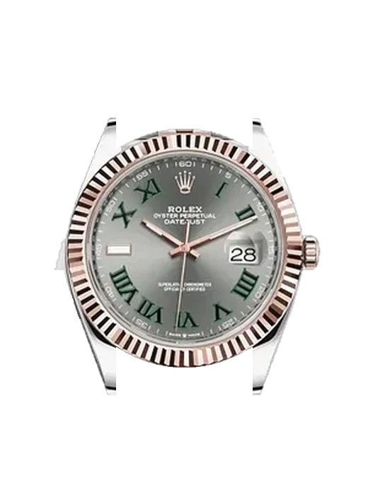 Datejust 41 126331-0016 con Correa Grand Cavalier de cuero naranja