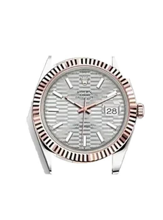 Datejust 41 126331-0017 with Grand Cavalier Leather Strap Orange