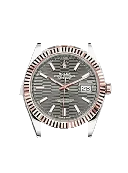 Datejust 41 126331-0020 avec Bracelet Grand Cavalier Cuir Orange