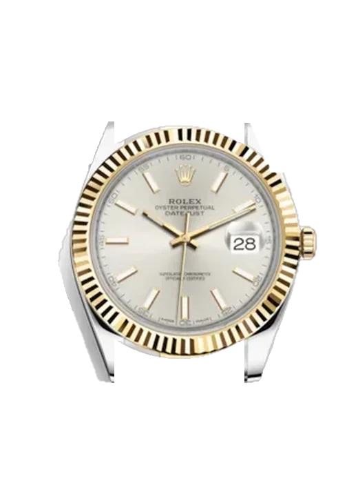 Datejust 41 126333-0001 mit Grand Cavalier Cuir Armband Orange