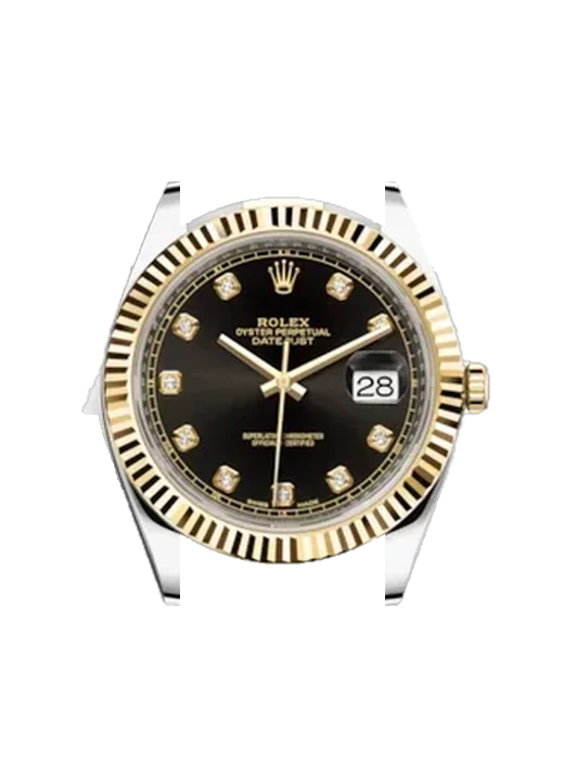 Datejust 41 126333-0005 with Grand Cavalier Leather Strap Orange